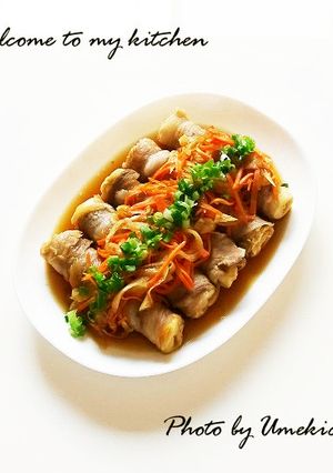 レンジで楽々～♪肉巻きちくわの南蛮漬け-レシピのメイン写真
