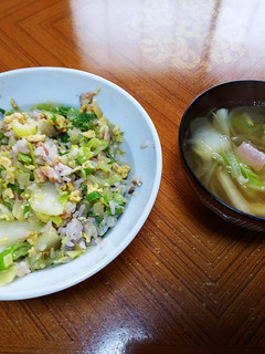 ずぼらチャーハン&スープ-レシピのメイン写真