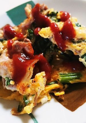 朝食に!豚肉とほうれん草のピカタ風-レシピのメイン写真