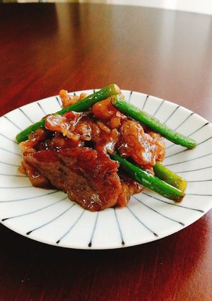 ご飯が進む！牛肉とニンニクの芽の甘辛炒め-レシピのメイン写真