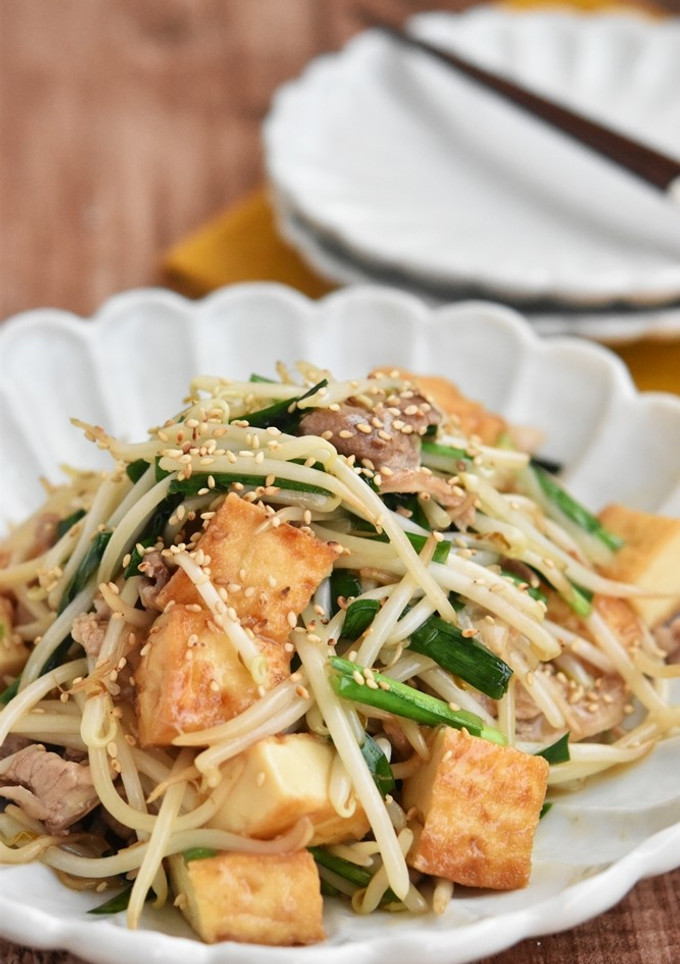 厚揚げもやしの鶏だしとろみ炒め-レシピのメイン写真