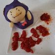 ケチャップ落書きハロウィンメニューパン