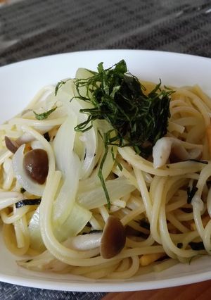 [超簡単]レンジでまさかのお茶漬けパスタ-レシピのメイン写真
