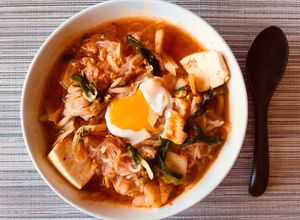 簡単糖質オフ☆キムチチゲ風こんにゃく麺-レシピのメイン写真