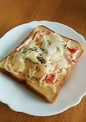 簡単おいしい！カニカマトースト♪-レシピのメイン写真