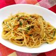 桜エビとにんにくのパスタ