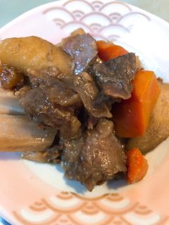スジ肉と根菜の煮こみ-レシピのメイン写真