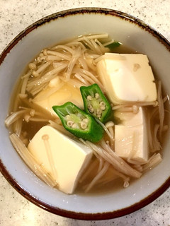 豆腐とオクラのきのこ餡かけ-レシピのメイン写真