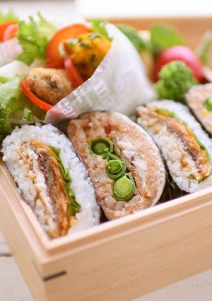 管理栄養士監修甘辛いわしカツのおにぎらず-レシピのメイン写真