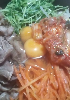 簡単フライパンビビンバ-レシピのメイン写真