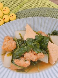 唐揚げと厚揚げで簡単煮物-レシピのメイン写真