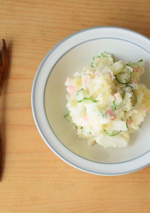 シャキシャキ！梨入りポテトサラダ♪-レシピのメイン写真