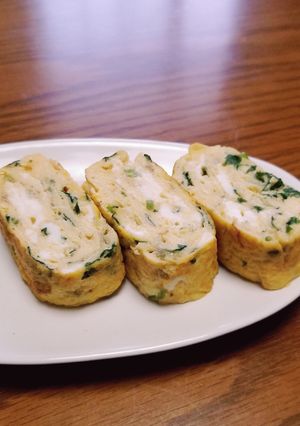 ☆みつば入り♪ふわふわ卵焼き☆-レシピのメイン写真