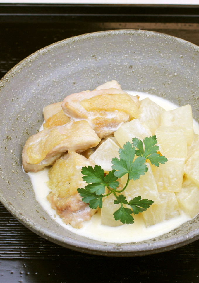 大根と鶏肉のクリーム煮（権太呂だし使用）-レシピのメイン写真