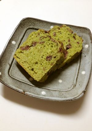 小豆の抹茶ケーキ(乳製品不使用)-レシピのメイン写真