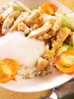 居酒屋風!蒸し鶏温玉飯-レシピのメイン写真