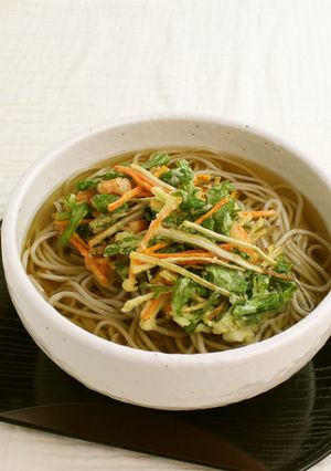 かき揚げ天ぷらそば（権太呂だし使用）-レシピのメイン写真