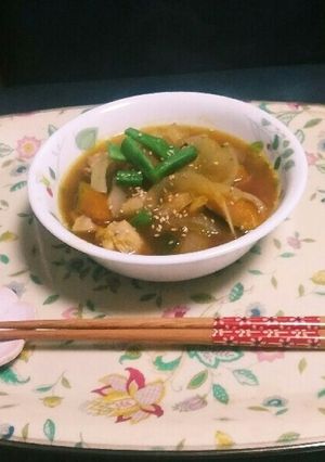 娘の給食のレシピ(^q^)南瓜の含め煮☺-レシピのメイン写真