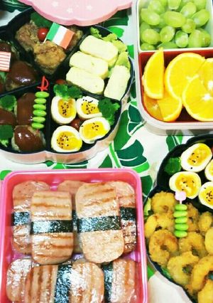 運動会のお弁当☆大人4人+子供2人分-レシピのメイン写真