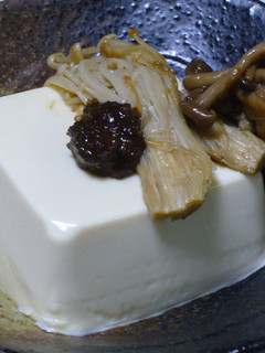 豆腐ときのこの山椒味噌添え-レシピのメイン写真