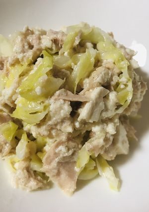 優しい味 キャベツと豆腐とツナサラダ-レシピのメイン写真