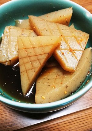 短時間で味が染みこむ、こんにゃくの煮物-レシピのメイン写真