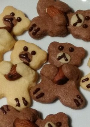 白くまさん黒くまさん抱っこクッキー-レシピのメイン写真