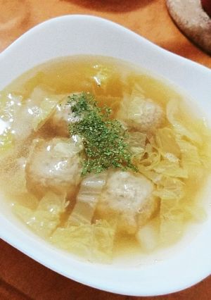 白菜と肉団子のスープ-レシピのメイン写真