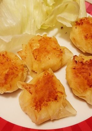 春巻の皮で鮭ポテトの揚げシュウマイ-レシピのメイン写真
