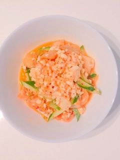 混ぜるだけ!豆腐のキムチ味噌和え-レシピのメイン写真