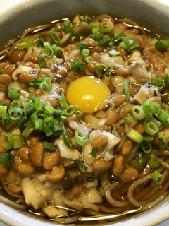 秋だ!粘りきのこ蕎麦-レシピのメイン写真