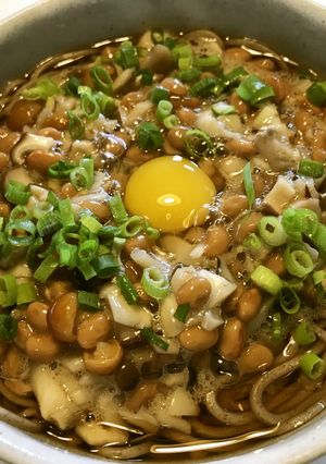秋だ!粘りきのこ蕎麦-レシピのメイン写真