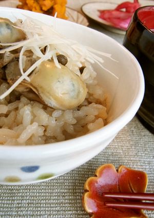ピリッと山椒！大人の牡蠣めし-レシピのメイン写真