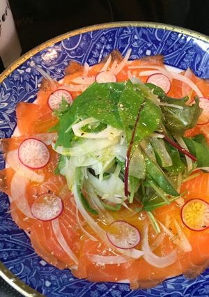 簡単!サーモンカルパチョ!-レシピのメイン写真