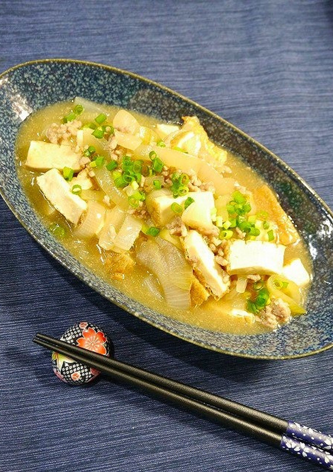 簡単！やさしい味☆厚揚げの豚ひき煮-レシピのメイン写真