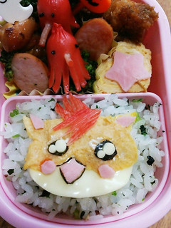 今日のキャラ弁10/10(ハリハムハリー-レシピのメイン写真