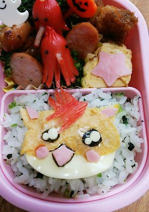 今日のキャラ弁10/10(ハリハムハリー-レシピのメイン写真