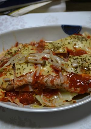豚ひれ肉のピザ風蒸し物-レシピのメイン写真