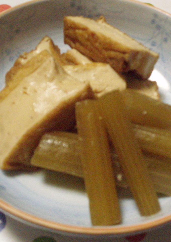 春味♪ふきと厚揚げの煮物-レシピのメイン写真