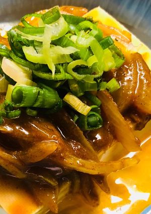 オイカレー卵かけ温やっこ-レシピのメイン写真