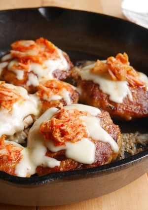 コクうま！キムチーズハンバーグ-レシピのメイン写真