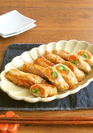 豚肉の野菜巻きＸＯ醤炒め☆お弁当にも♪-レシピのメイン写真