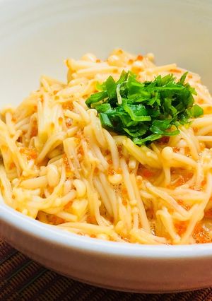 簡単レンジ☆えのきのとびっこ和え-レシピのメイン写真