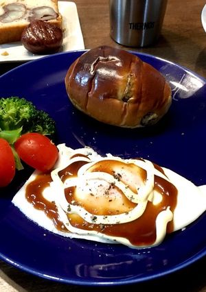 目玉焼きにお好みソース♫-レシピのメイン写真