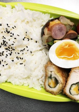旦那弁当189♥ささみチーズカツ弁当！-レシピのメイン写真