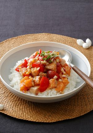 ロミロミサーモン丼-レシピのメイン写真
