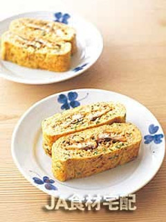 うなぎ蒲焼と野菜の卵焼き-レシピのメイン写真