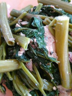 空芯菜と鯖水煮缶のオイスターソース炒め-レシピのメイン写真