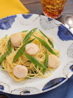 シャキシャキ九条ねぎとほたての和風パスタ-レシピのメイン写真