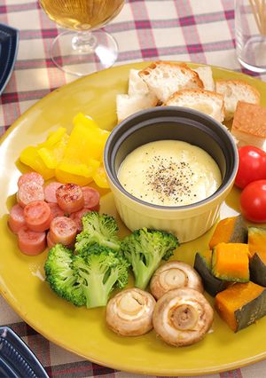 簡単☆彩り野菜たちのチーズフォンデュ-レシピのメイン写真